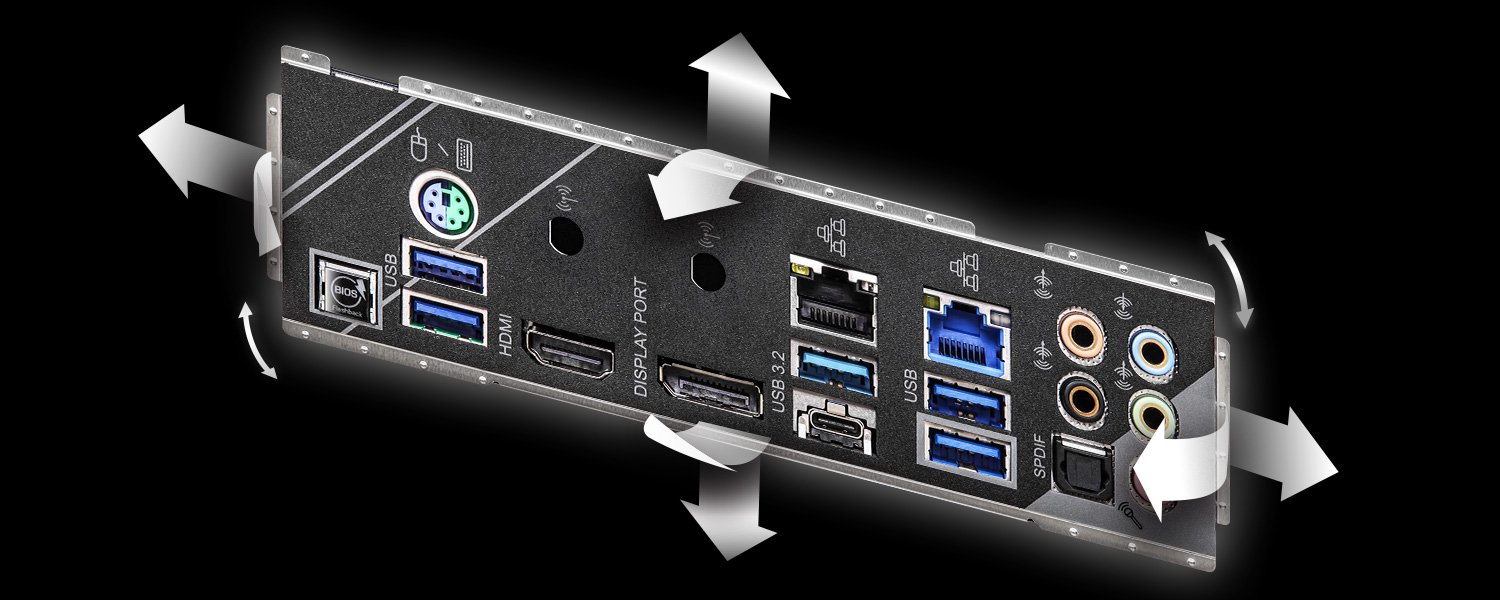 Flexible Integrated IO Shield